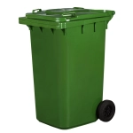 Kosz na śmieci 240 l pojemnik na odpady zielony